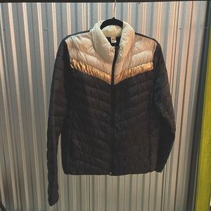 Vintage style old navy puffer jacket